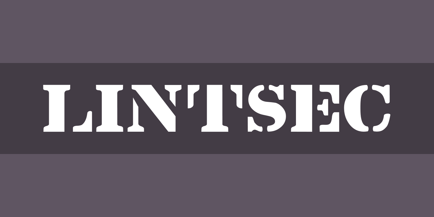 Lintsec Font